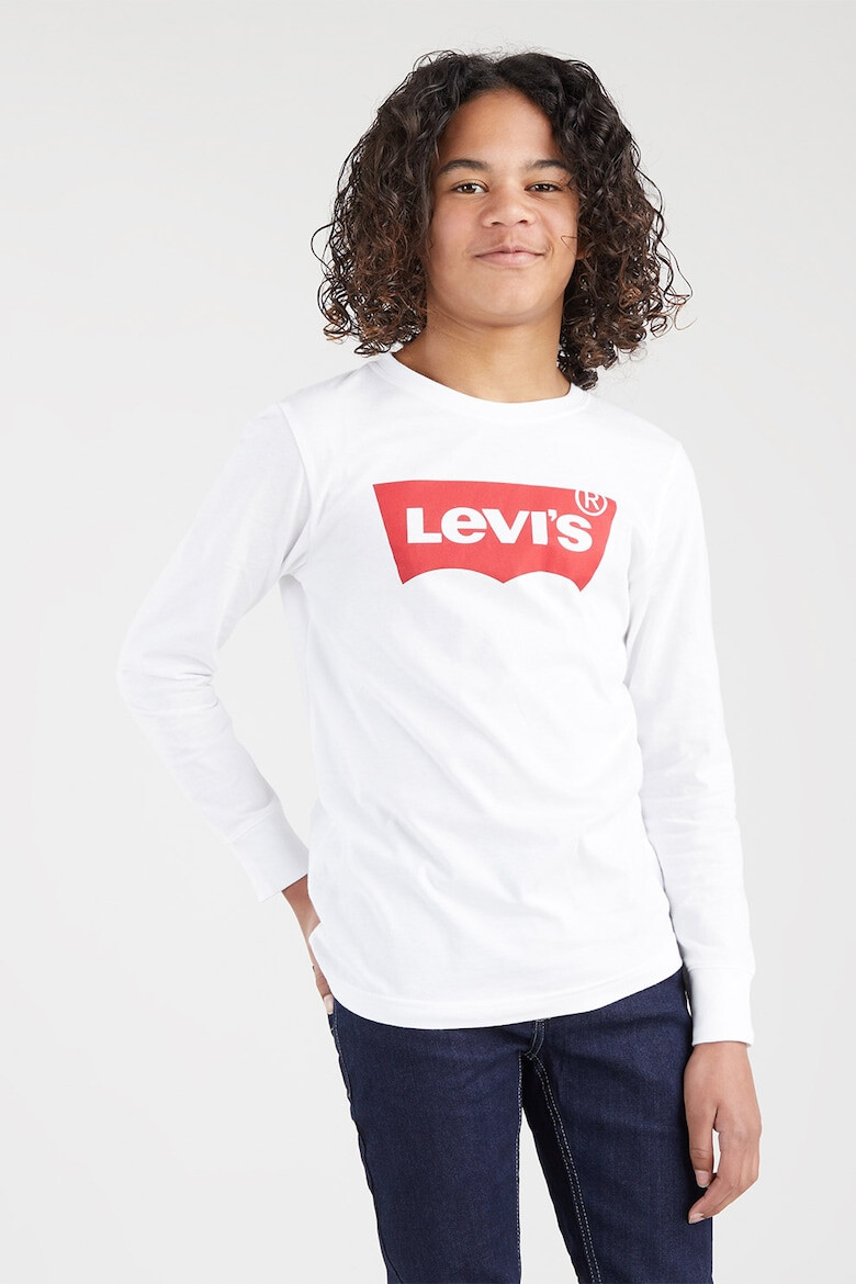 Levi's Памучна блуза с лого - Pepit.bg