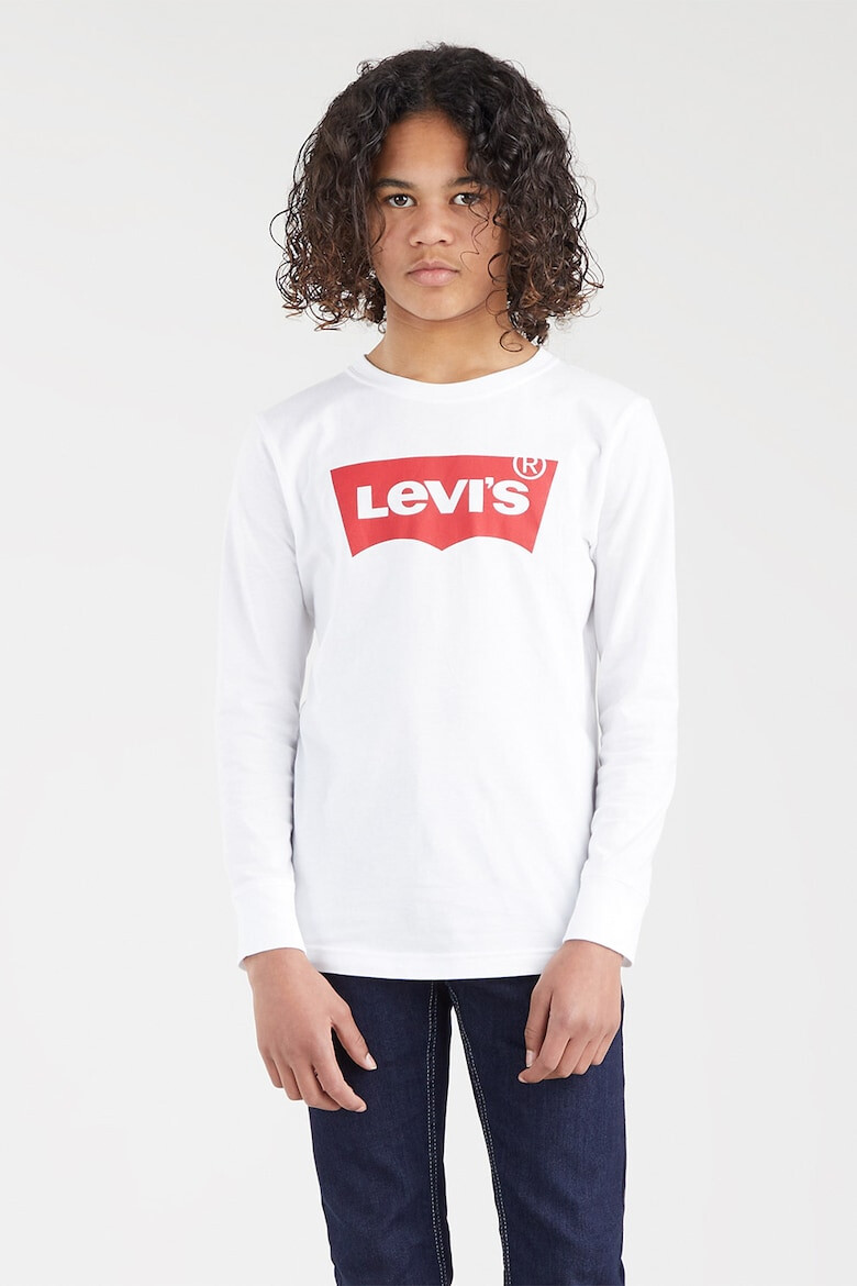 Levi's Памучна блуза с лого - Pepit.bg