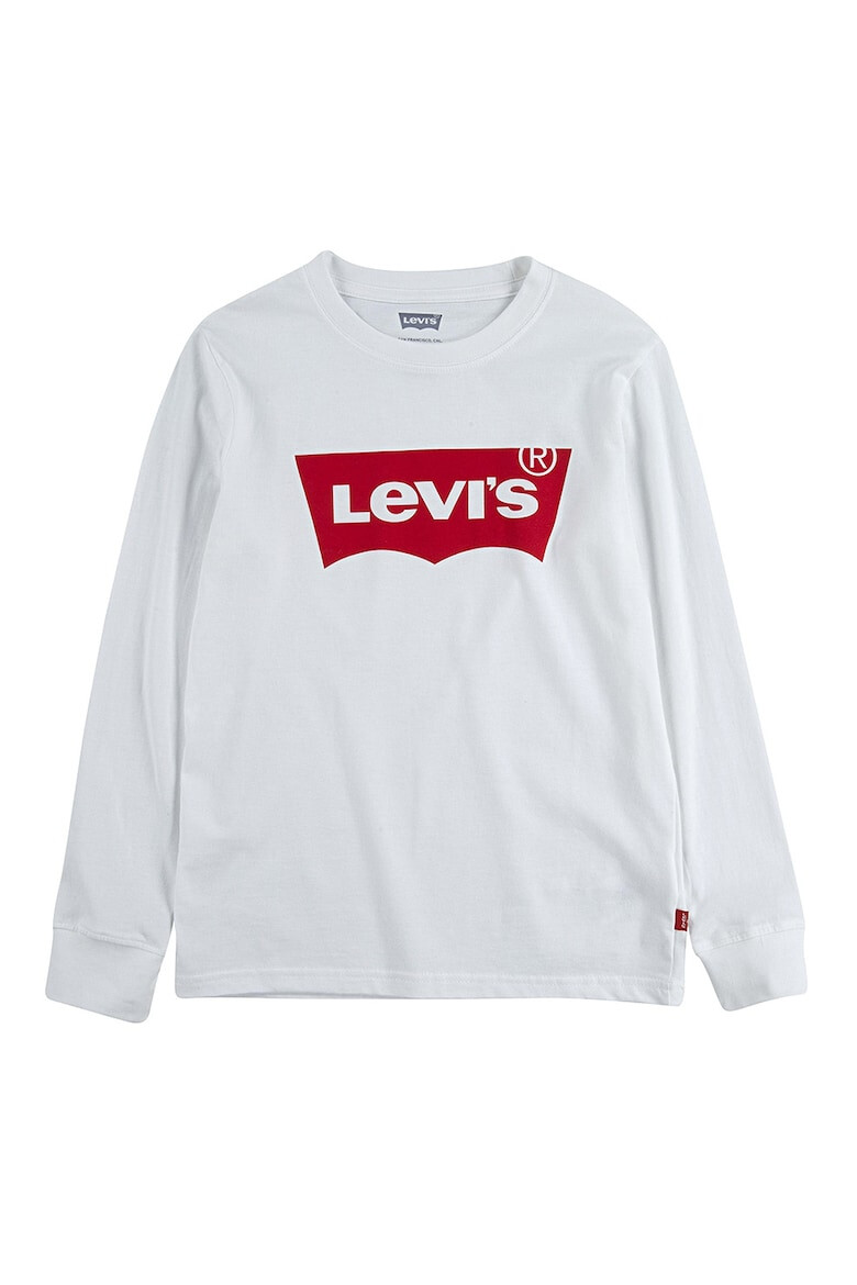 Levi's Памучна блуза с лого - Pepit.bg