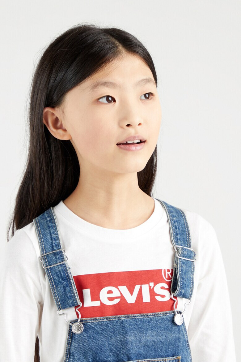 Levi's Памучна блуза с лого - Pepit.bg