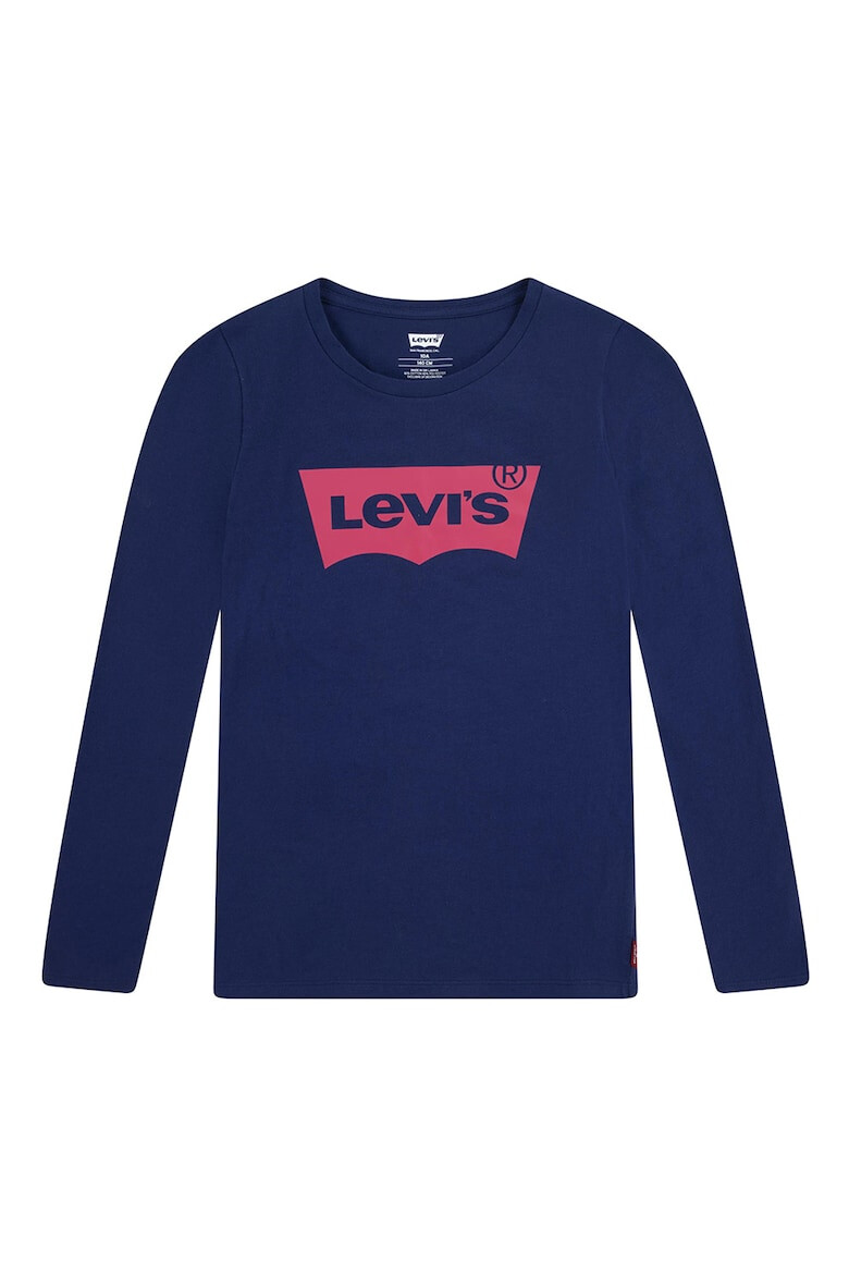 Levi's Памучна блуза с лого - Pepit.bg