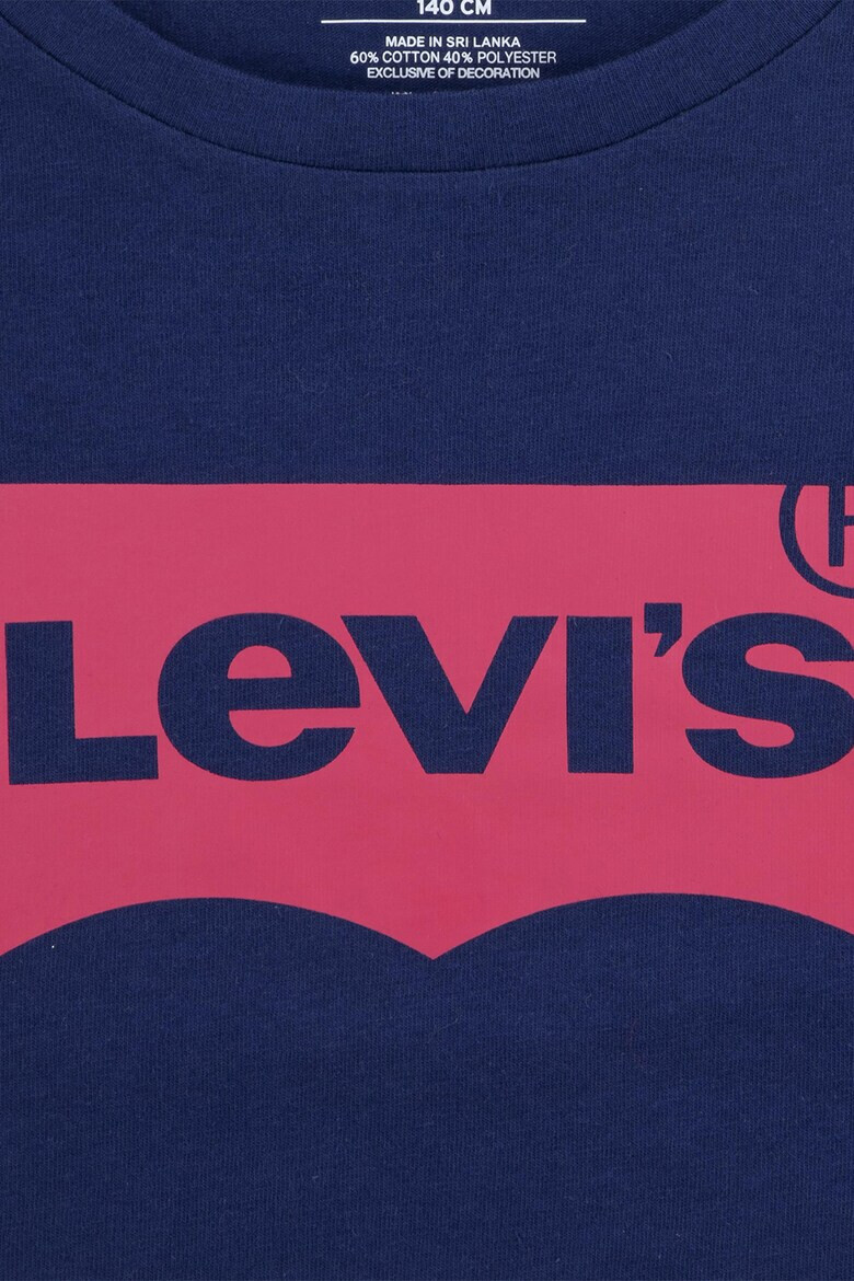 Levi's Памучна блуза с лого - Pepit.bg