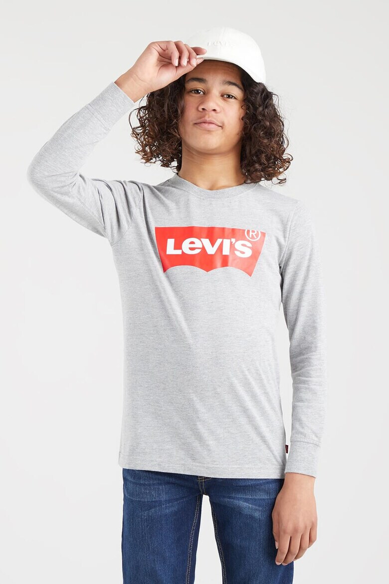 Levi's Памучна блуза с лого - Pepit.bg