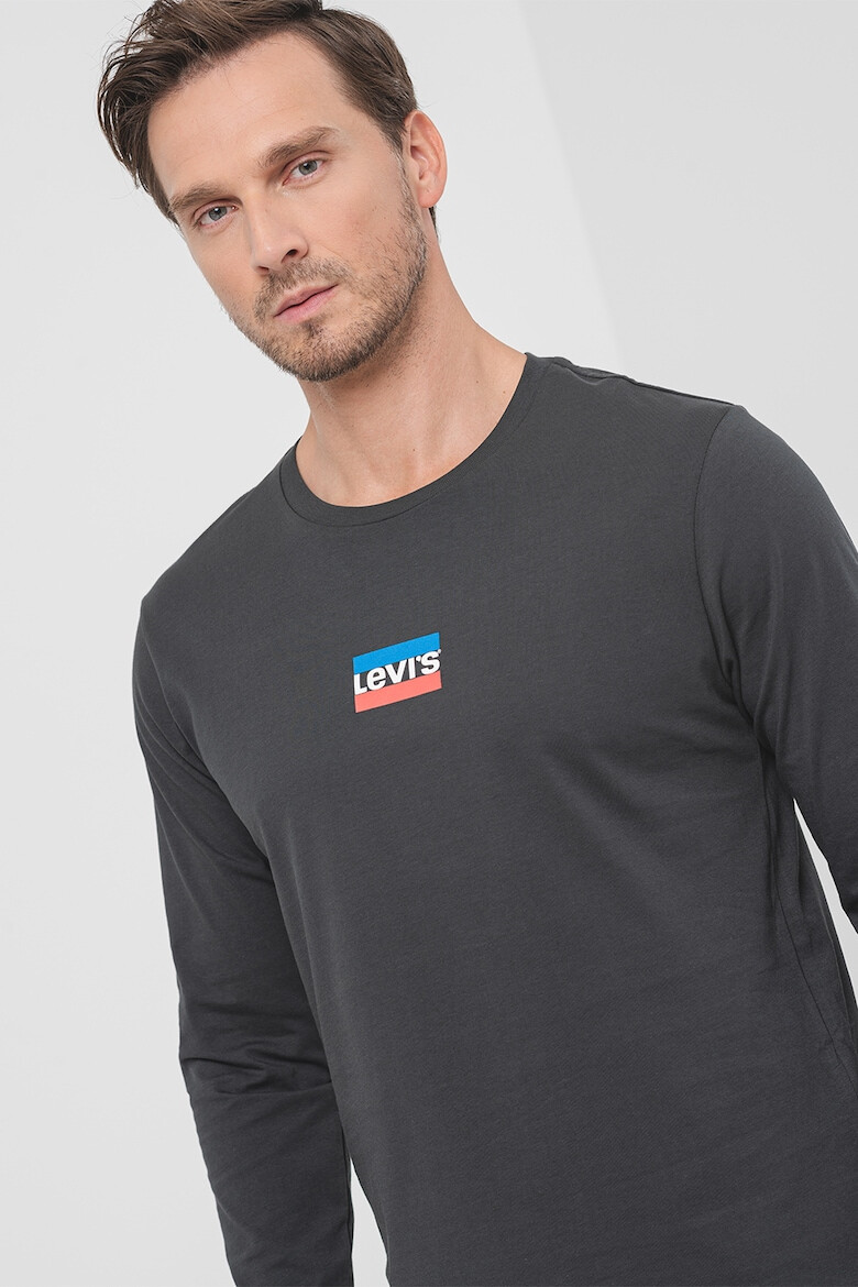 Levi's Памучна блуза с лого - Pepit.bg