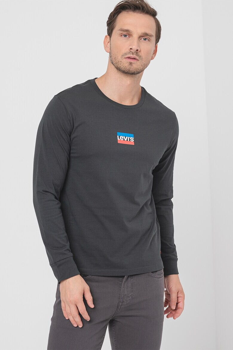 Levi's Памучна блуза с лого - Pepit.bg