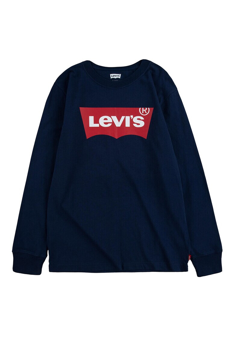 Levi's Памучна блуза с лого - Pepit.bg