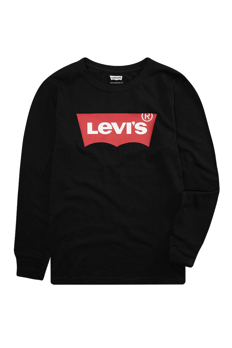 Levi's Памучна блуза с лого - Pepit.bg