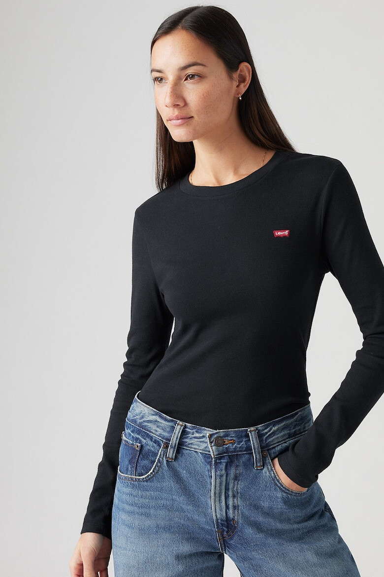 Levis Памучна блуза с овално деколте - Pepit.bg