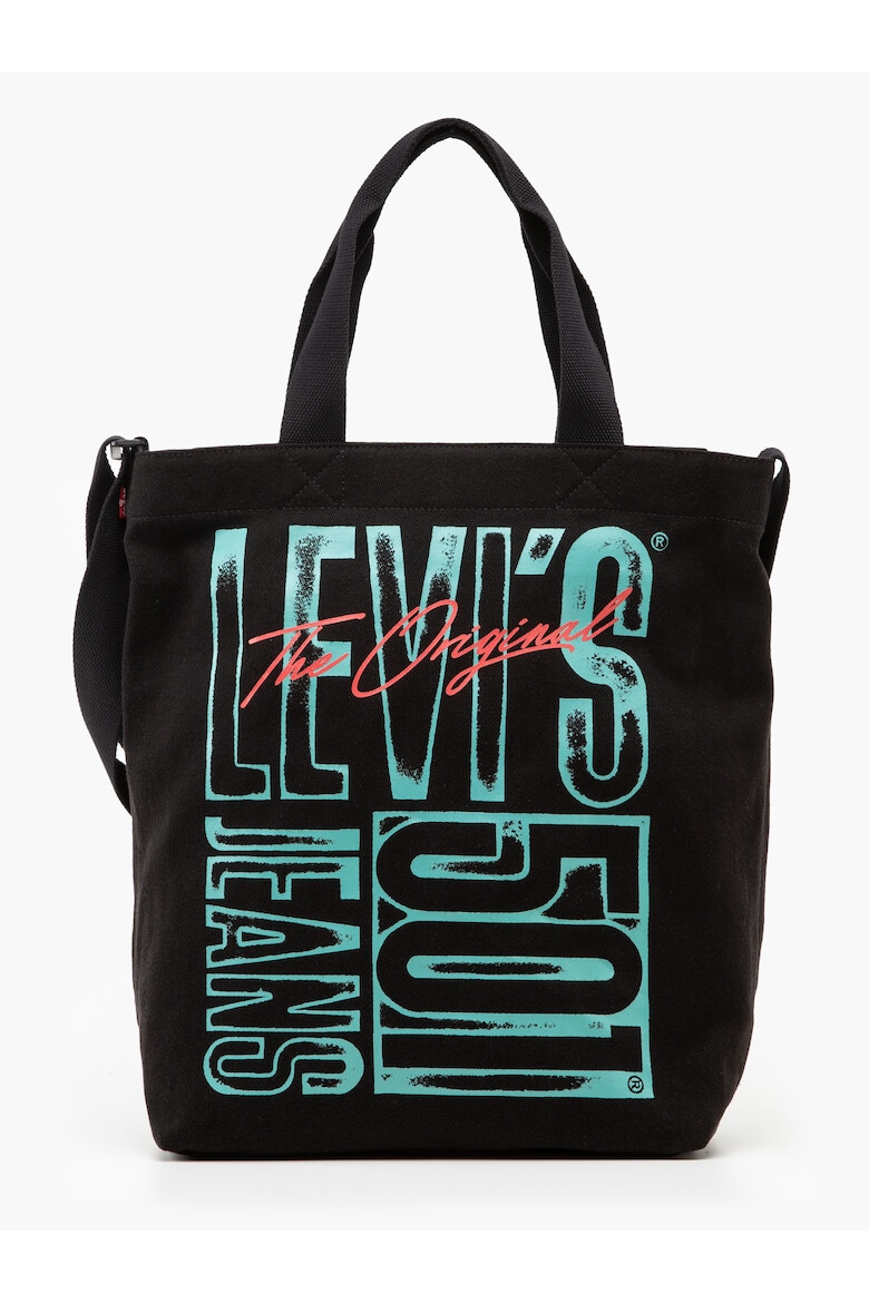 Levi's Памучна шопинг чанта с лого - Pepit.bg