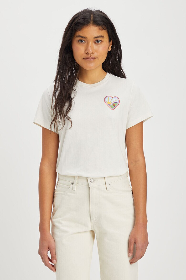 Levi's Памучна тениска с бродерия - Pepit.bg