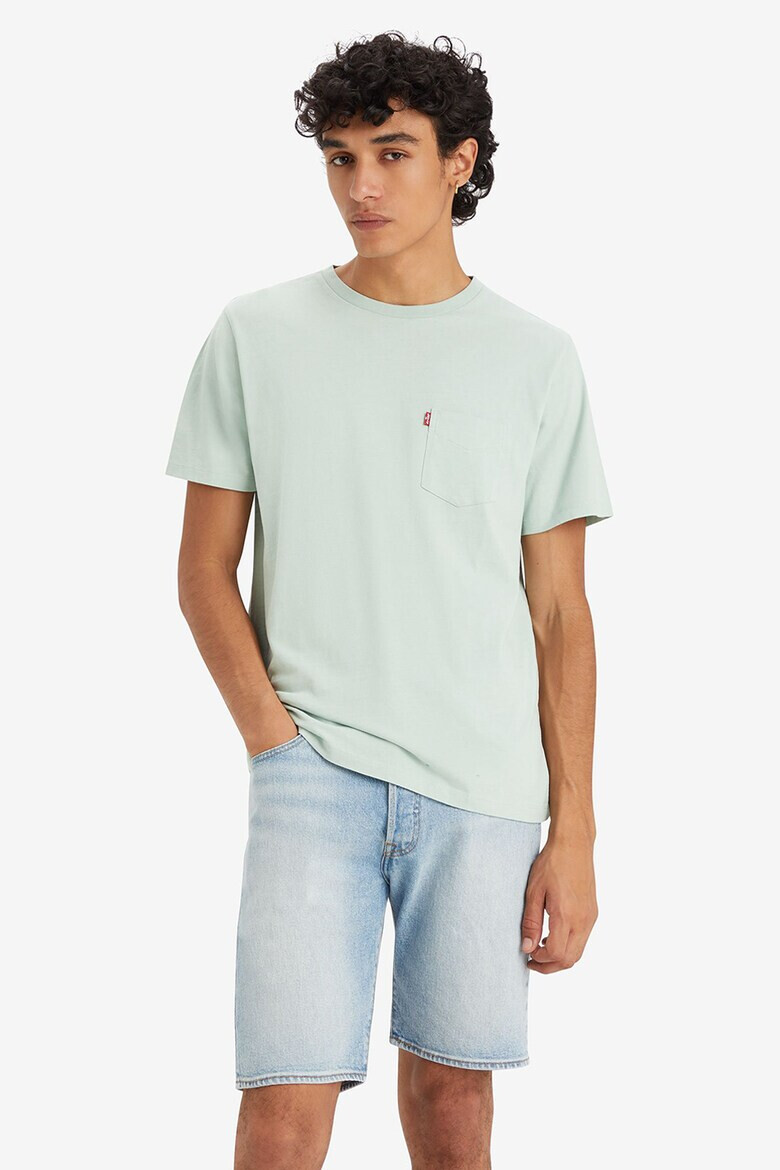 Levis Памучна тениска с джоб на гърдите - Pepit.bg