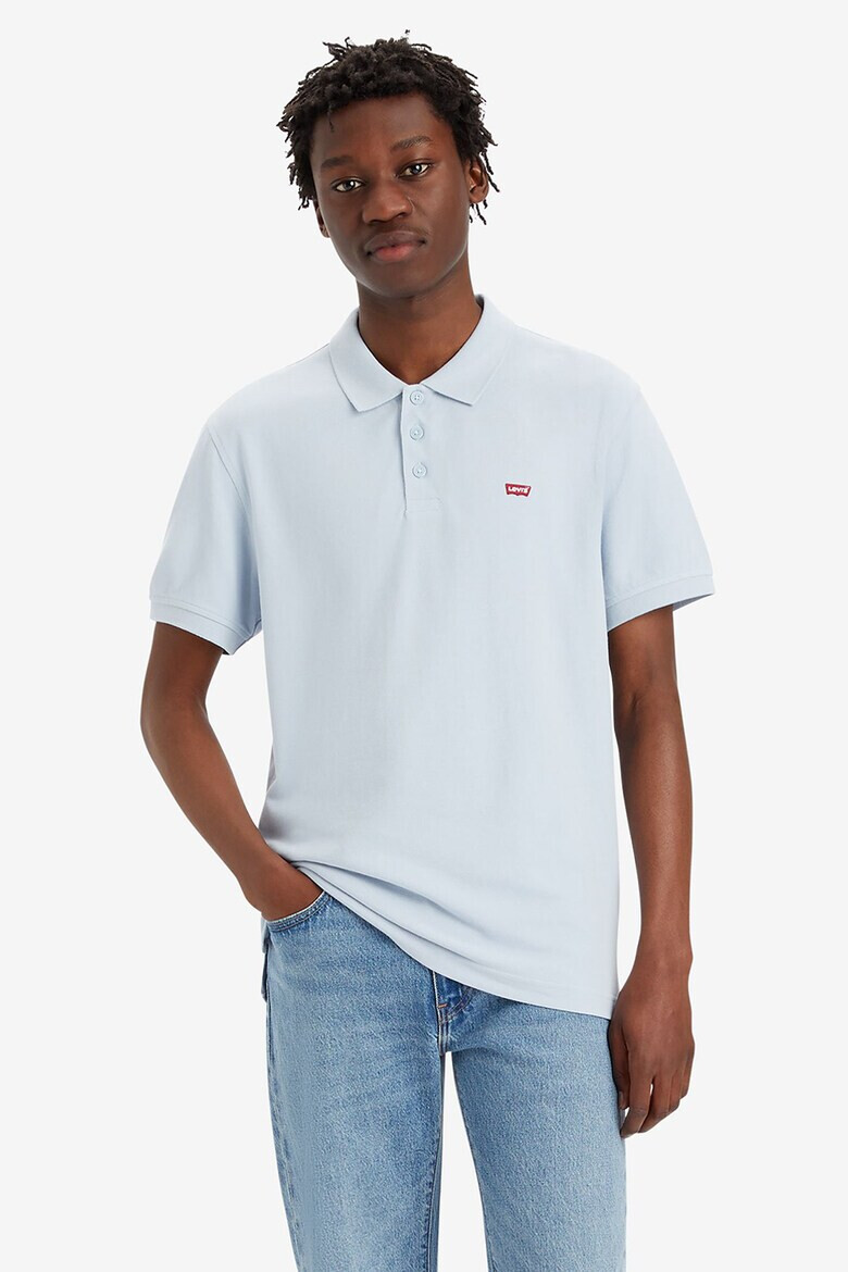 Levis Памучна тениска с яка и лого - Pepit.bg
