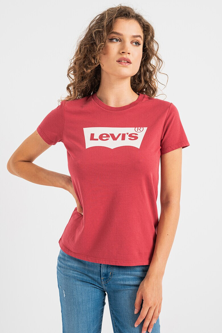 Levis Памучна тениска с овално деколте - Pepit.bg