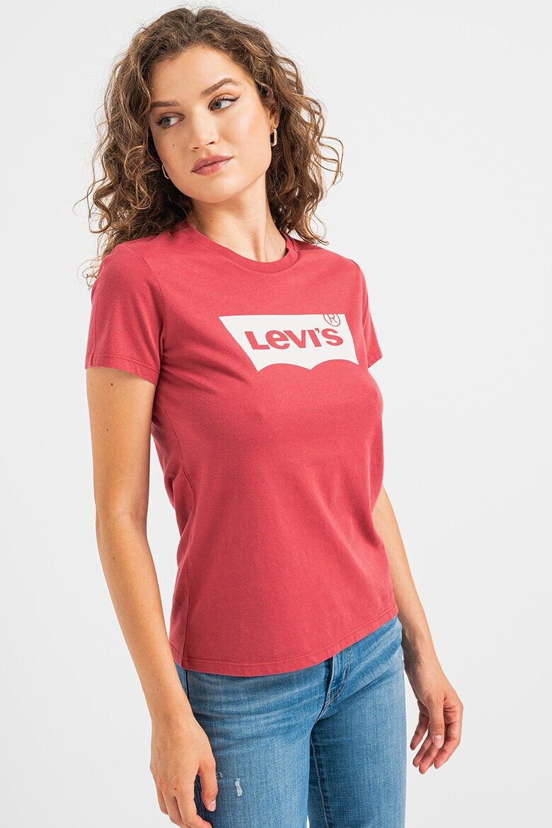 Levis Памучна тениска с овално деколте - Pepit.bg