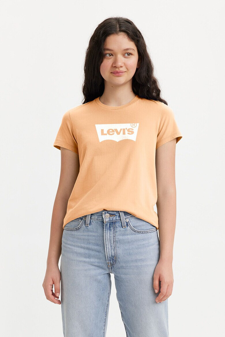 Levis Памучна тениска с овално деколте - Pepit.bg