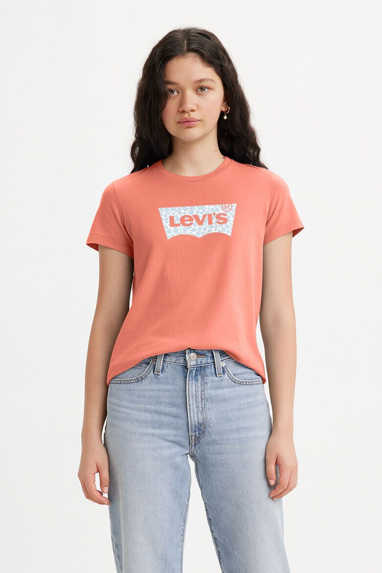 Levi's Памучна тениска с овално деколте - Pepit.bg