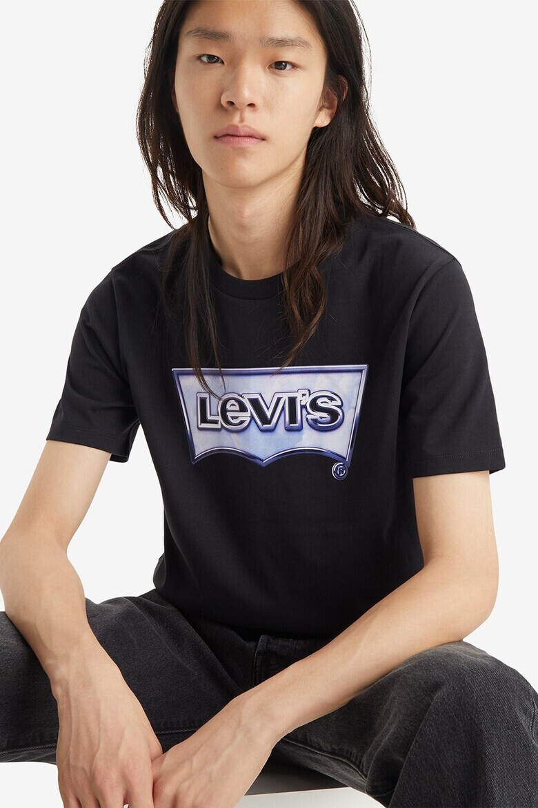 Levis Памучна тениска с лого - Pepit.bg
