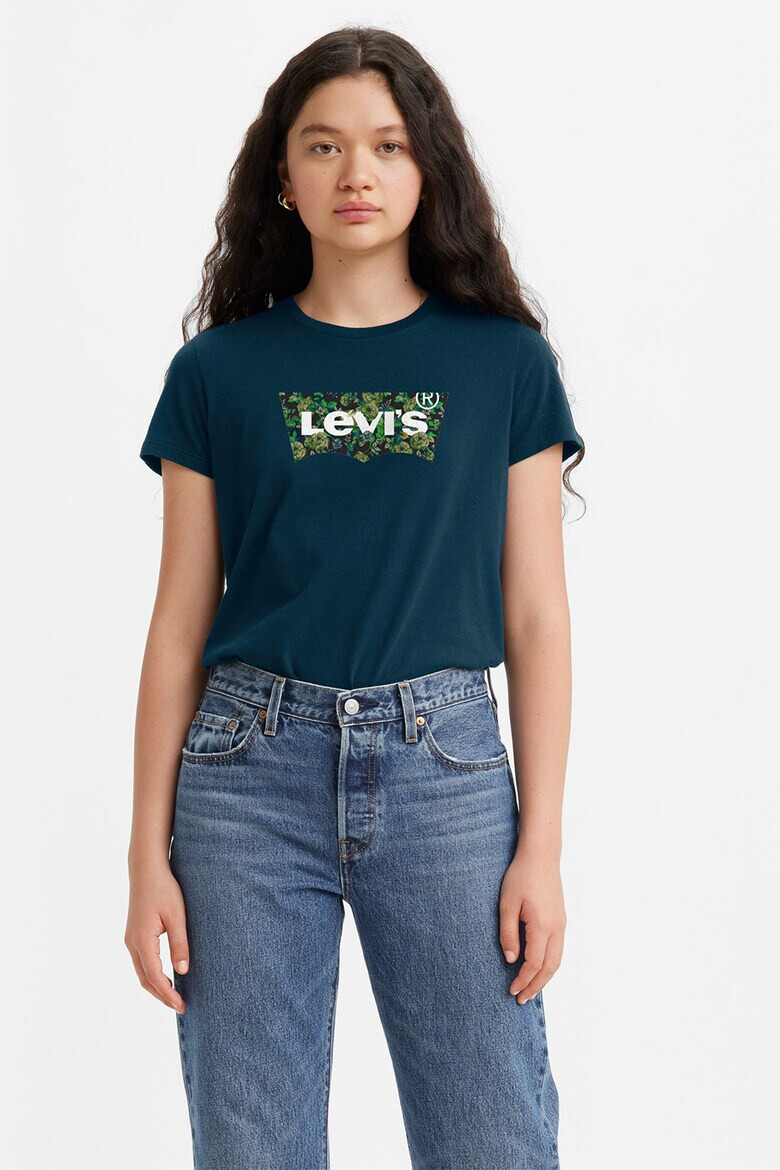 Levi's Памучна тениска с овално деколте - Pepit.bg
