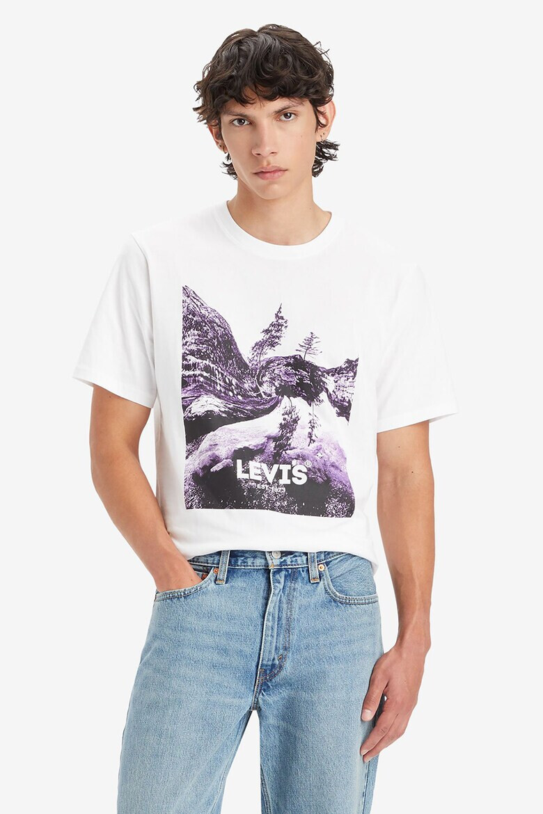 Levis Памучна тениска с лого - Pepit.bg