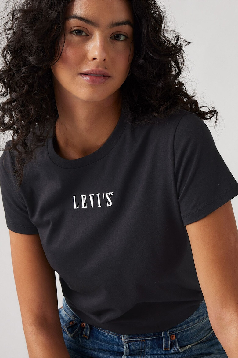 Levis Памучна тениска с овално деколте - Pepit.bg