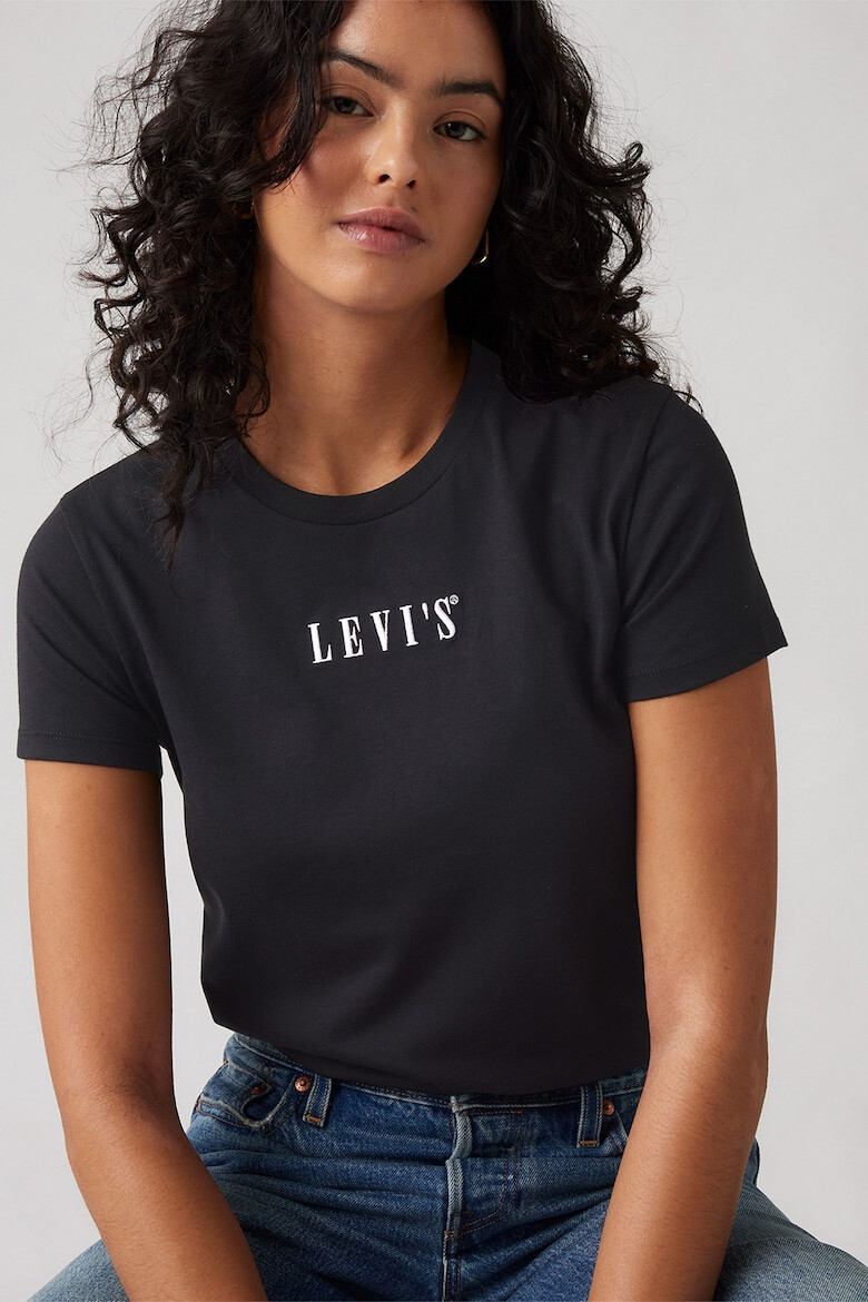 Levis Памучна тениска с овално деколте - Pepit.bg