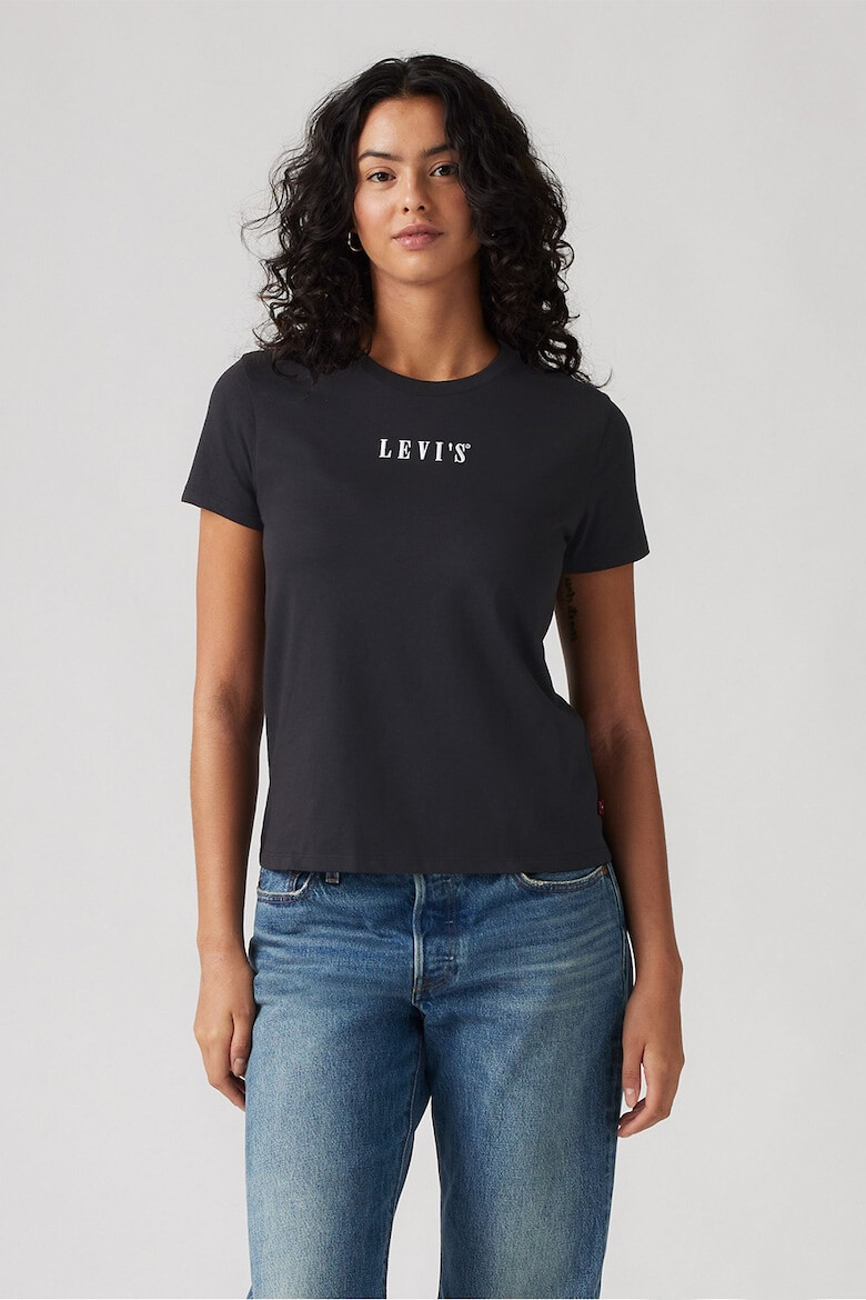 Levis Памучна тениска с овално деколте - Pepit.bg