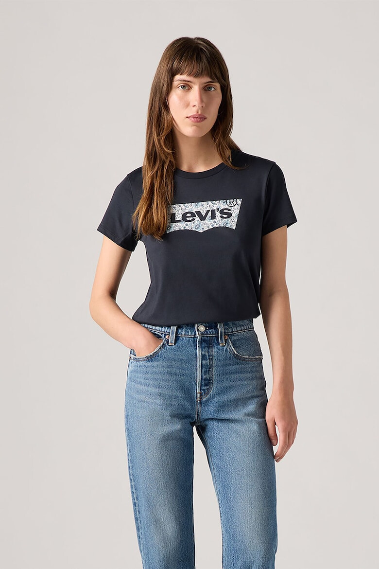 Levis Памучна тениска с овално деколте - Pepit.bg