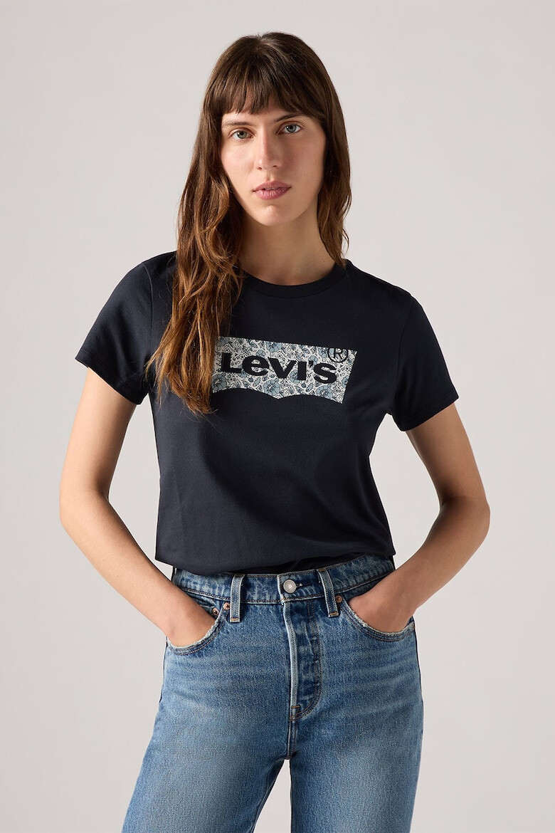 Levis Памучна тениска с овално деколте - Pepit.bg
