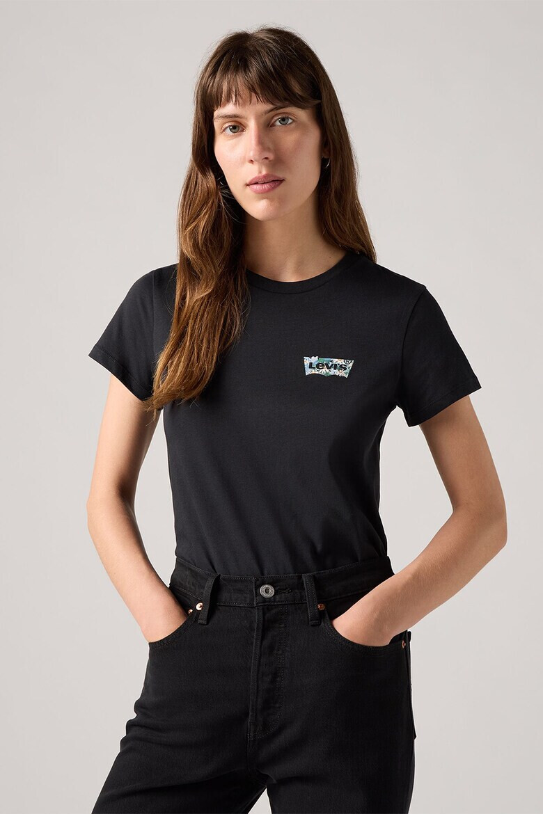 Levis Памучна тениска с овално деколте - Pepit.bg
