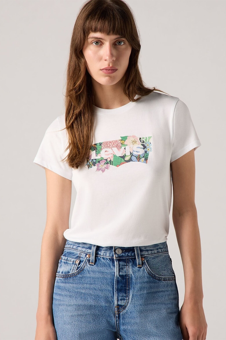 Levis Памучна тениска с овално деколте - Pepit.bg
