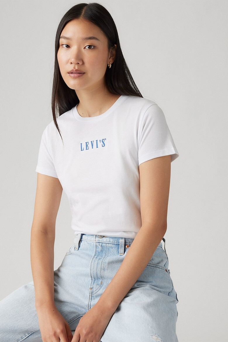 Levis Памучна тениска с овално деколте - Pepit.bg