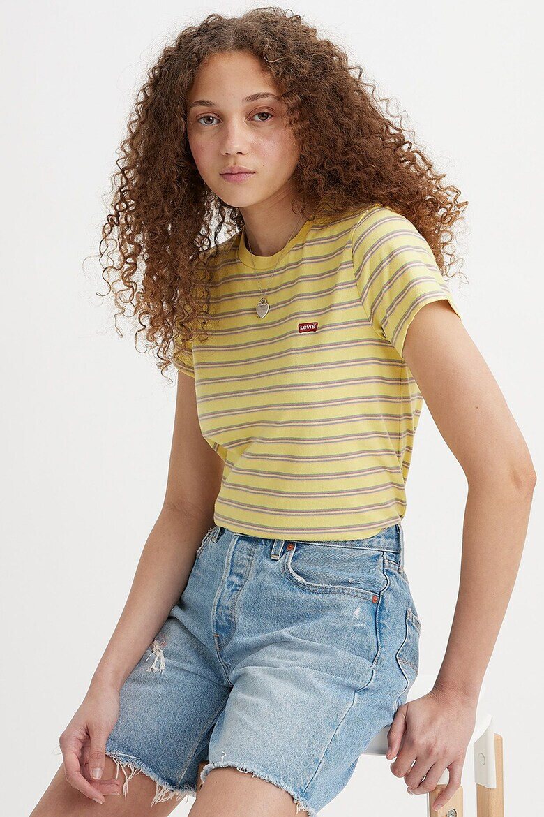 Levi's Памучна тениска с овално деколте - Pepit.bg