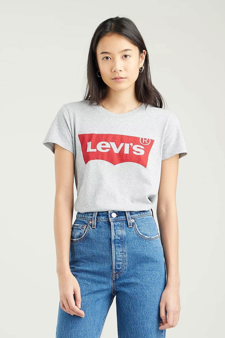 Levis Памучна тениска с овално деколте - Pepit.bg