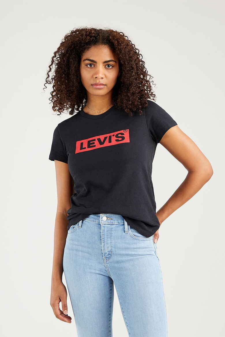Levis Памучна тениска с овално деколте - Pepit.bg