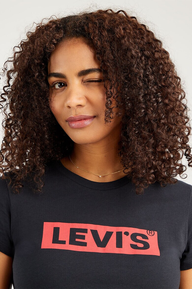 Levis Памучна тениска с овално деколте - Pepit.bg