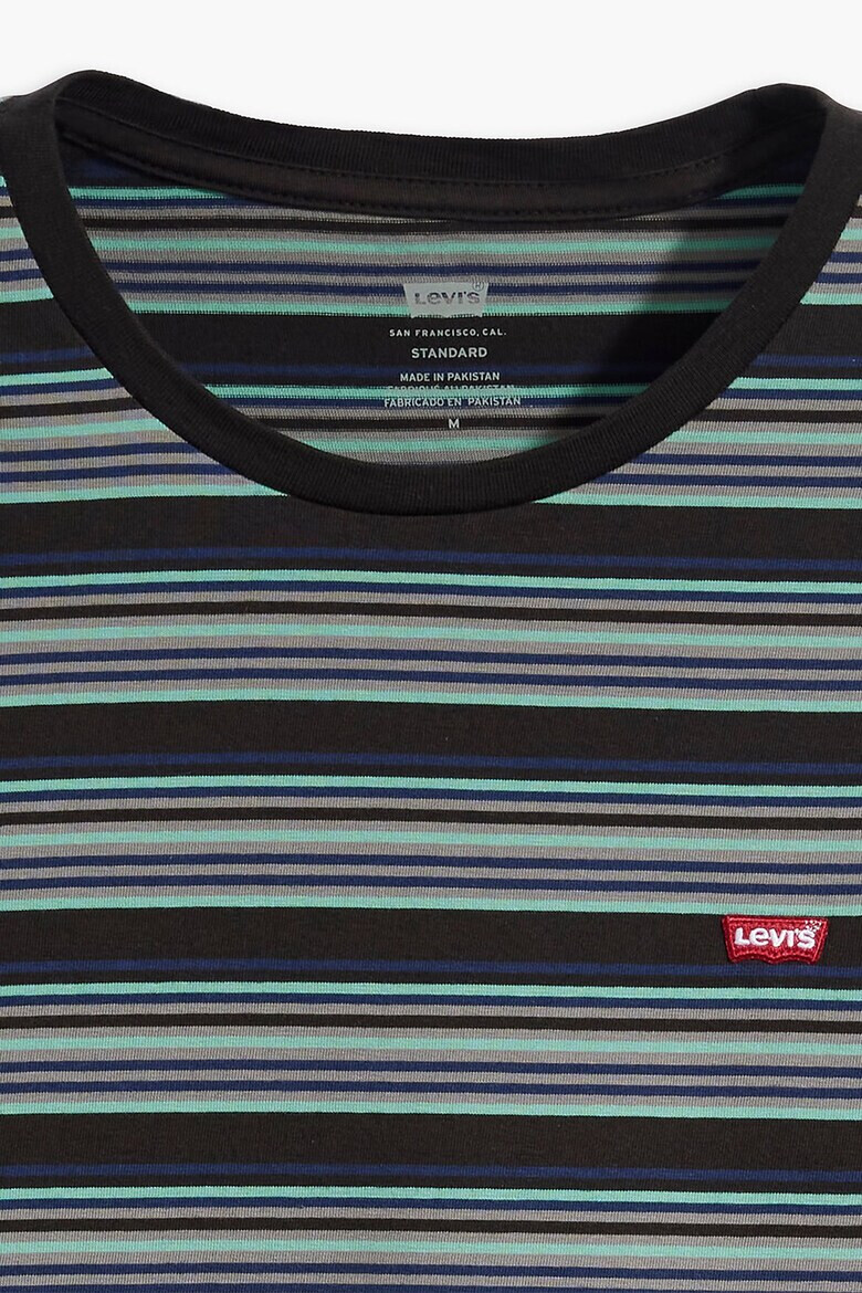 Levis Памучна тениска с овално деколте и райе - Pepit.bg