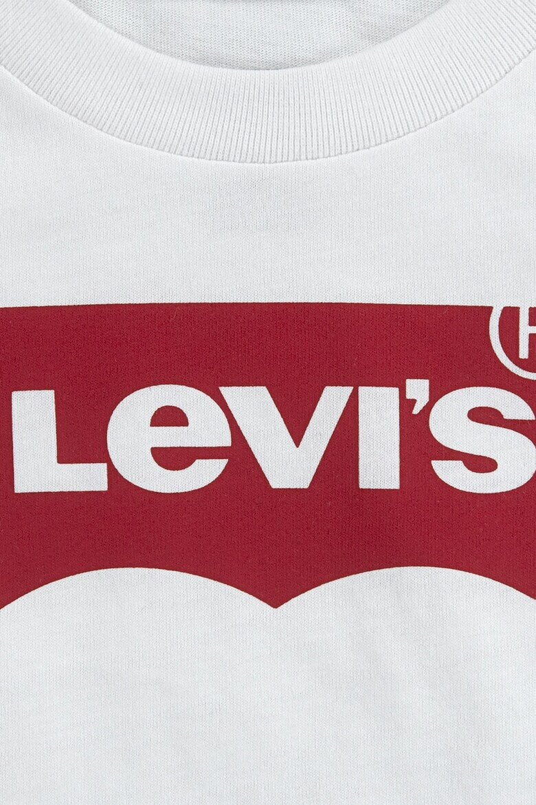 Levi's Памучна тениска с овално деколте и лого - Pepit.bg