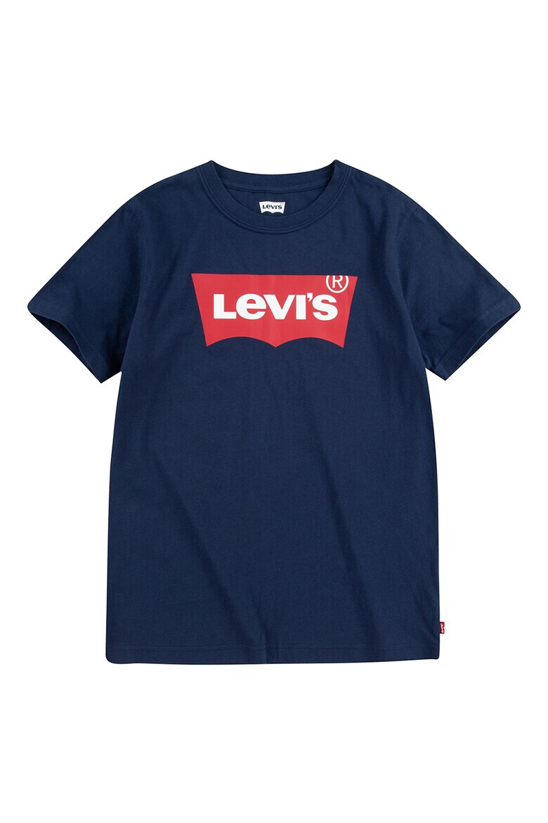 Levi's Памучна тениска с овално деколте и лого - Pepit.bg