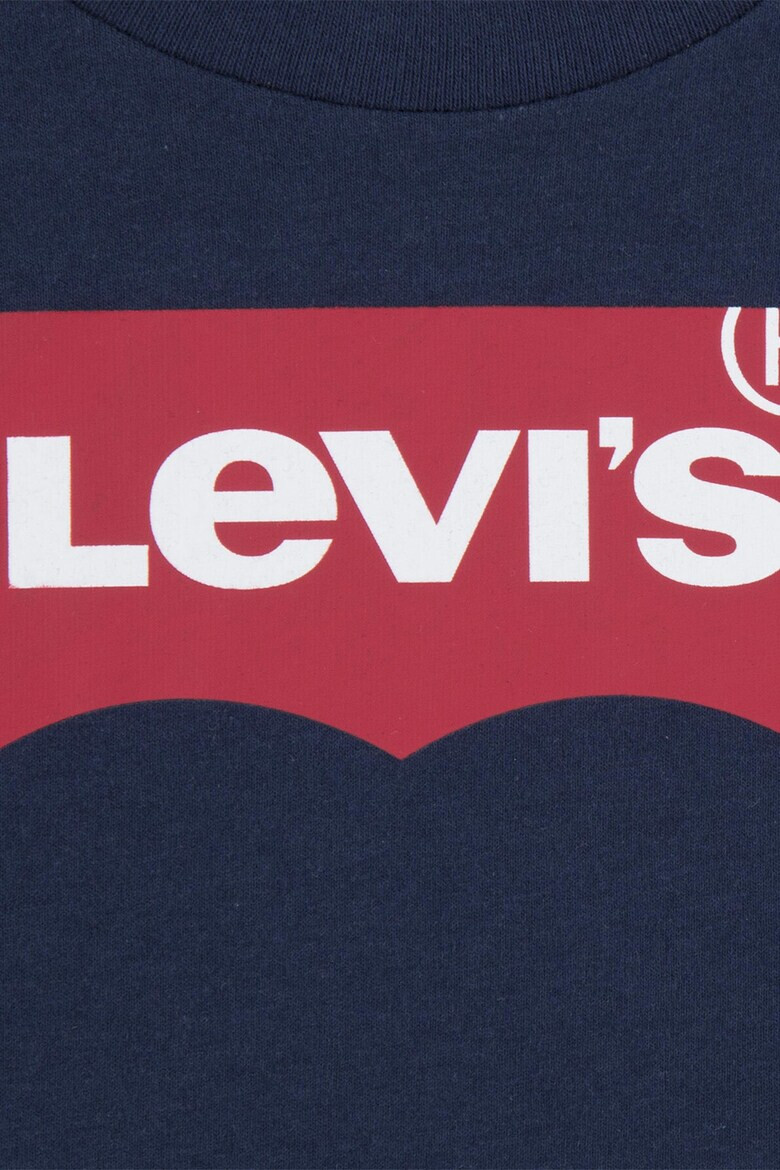 Levi's Памучна тениска с овално деколте и лого - Pepit.bg