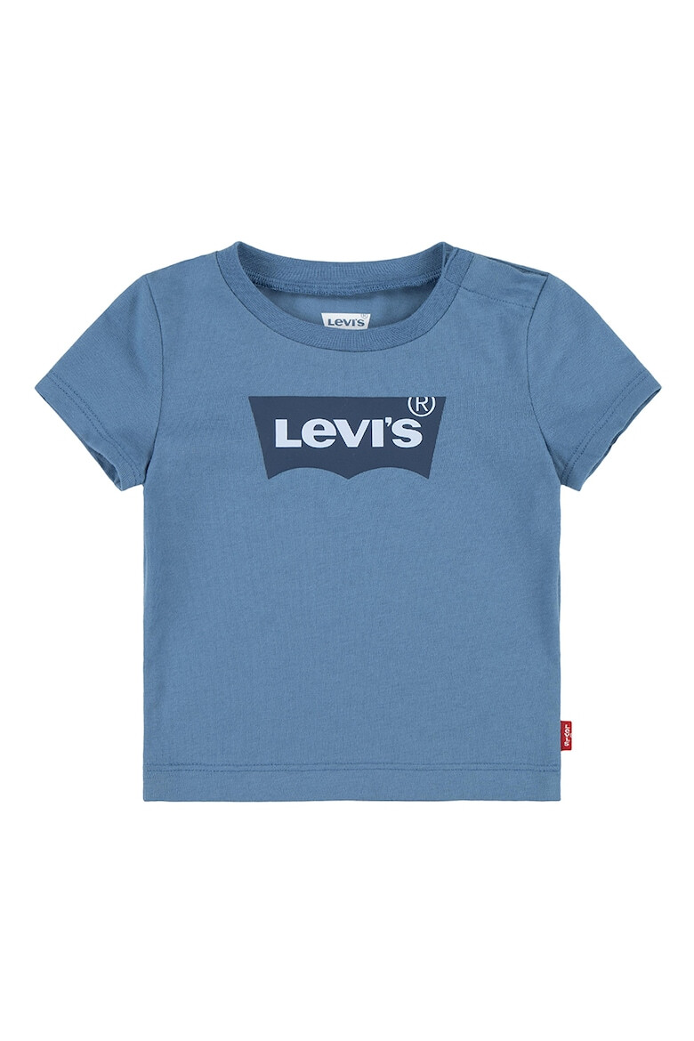 Levi's Памучна тениска с овално деколте и лого - Pepit.bg