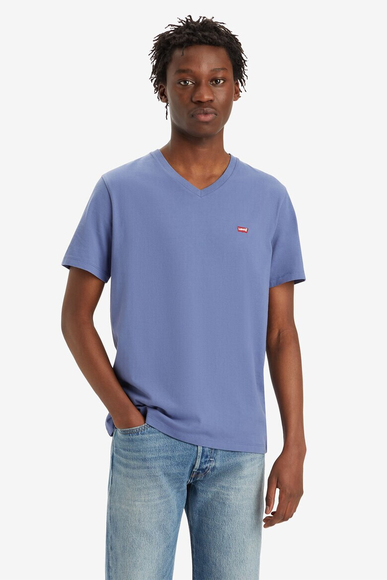 Levis Памучна тениска с шпиц - Pepit.bg