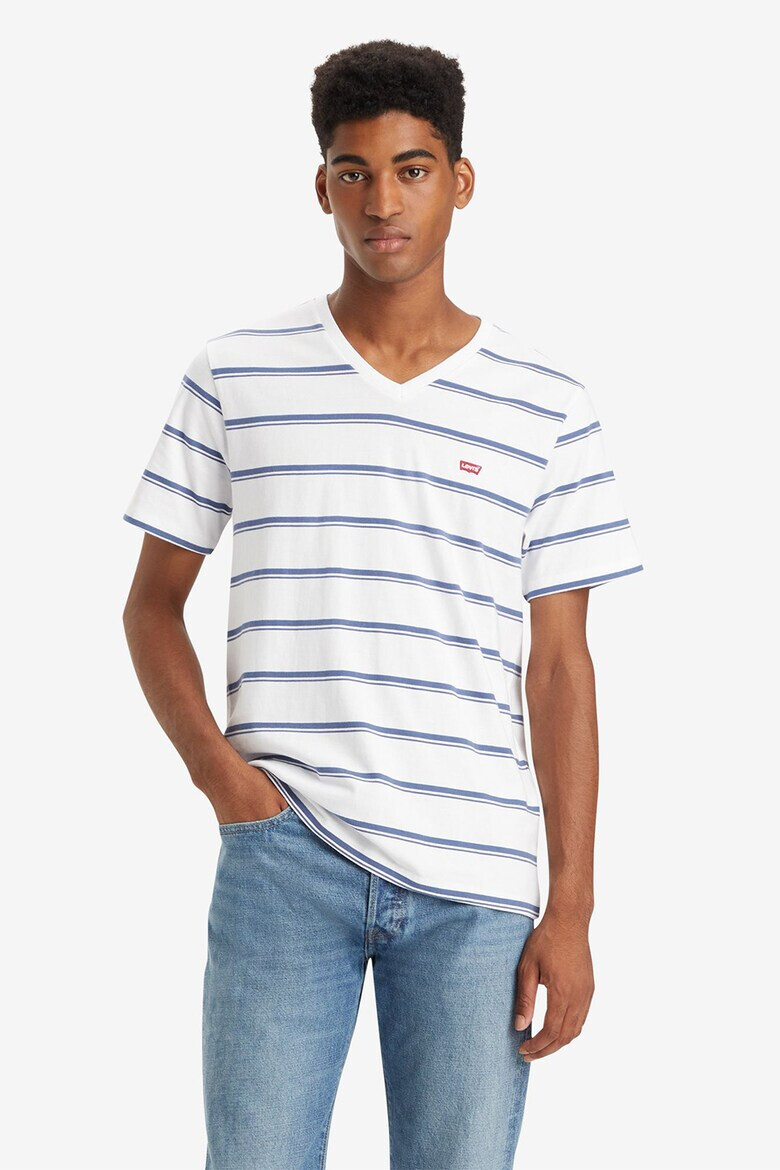 Levis Памучна тениска с шпиц - Pepit.bg
