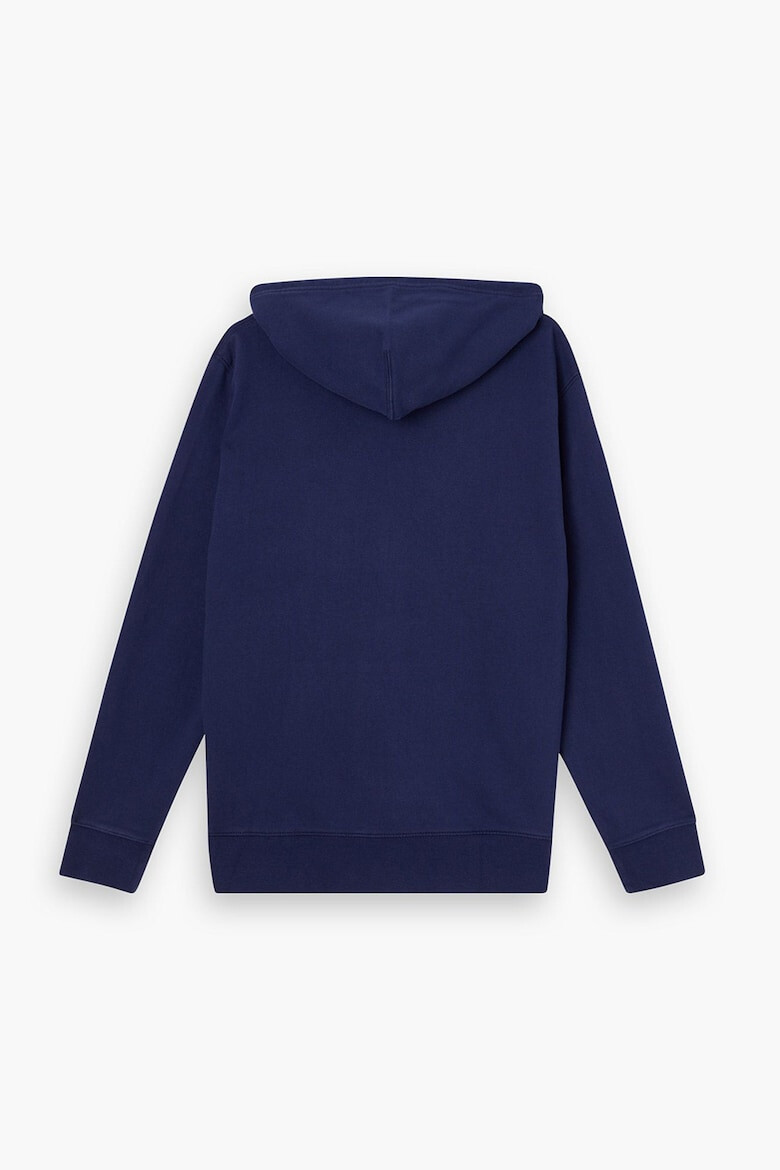 Levis Памучно худи с цип - Тъмносин - Pepit.bg