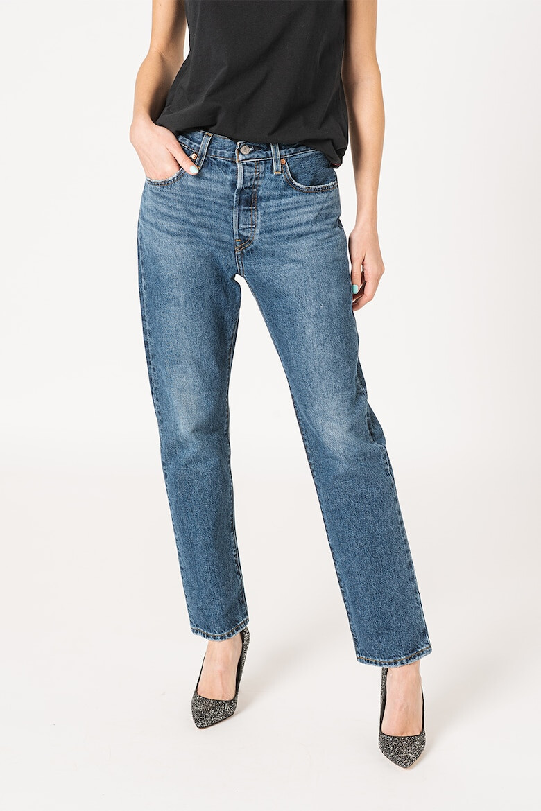 Levis Прави дънки 501® над глезена - Тъмносин - Pepit.bg
