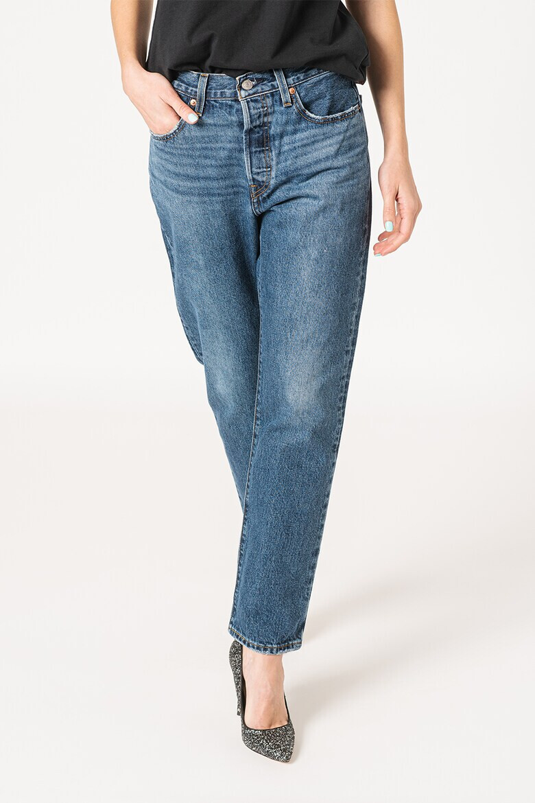 Levis Прави дънки 501® над глезена - Тъмносин - Pepit.bg