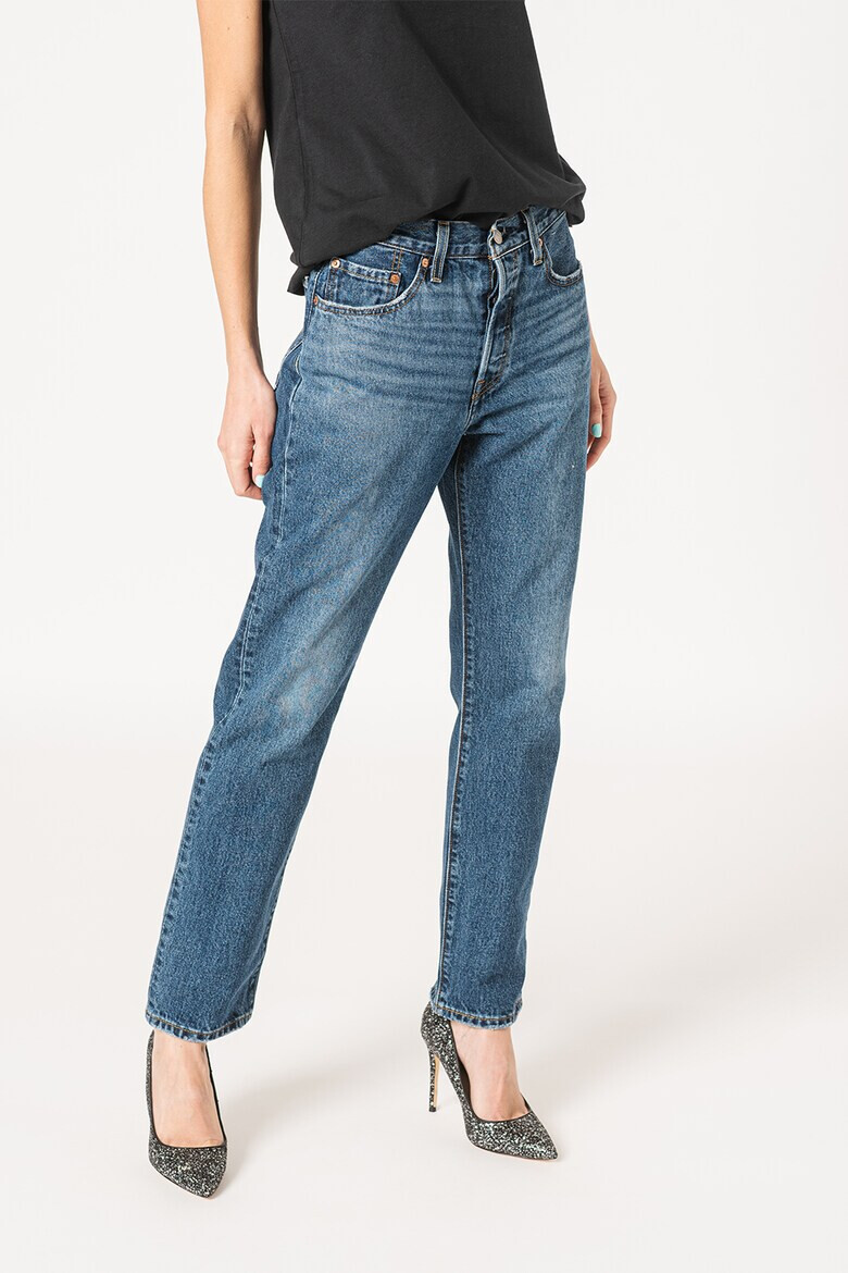 Levis Прави дънки 501® над глезена - Тъмносин - Pepit.bg