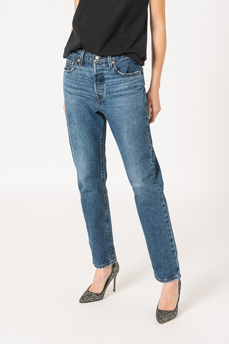 Levis Прави дънки 501® над глезена - Тъмносин - Pepit.bg