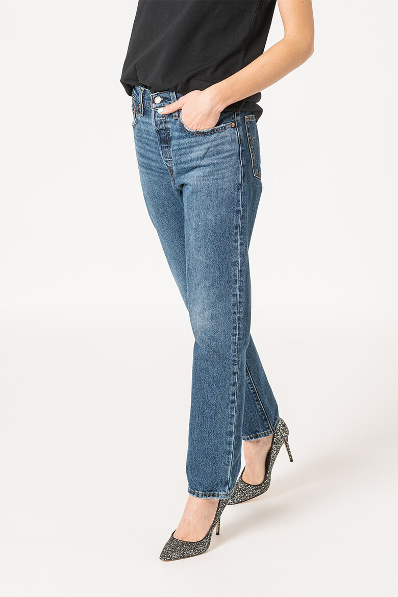 Levis Прави дънки 501® над глезена - Тъмносин - Pepit.bg