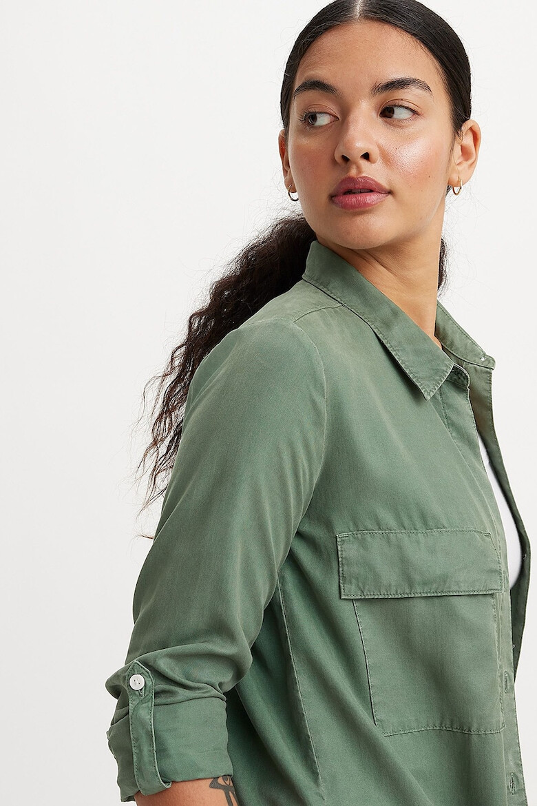 Levis Риза Doreen Utility с пришит джоб - Светлозелен - Pepit.bg