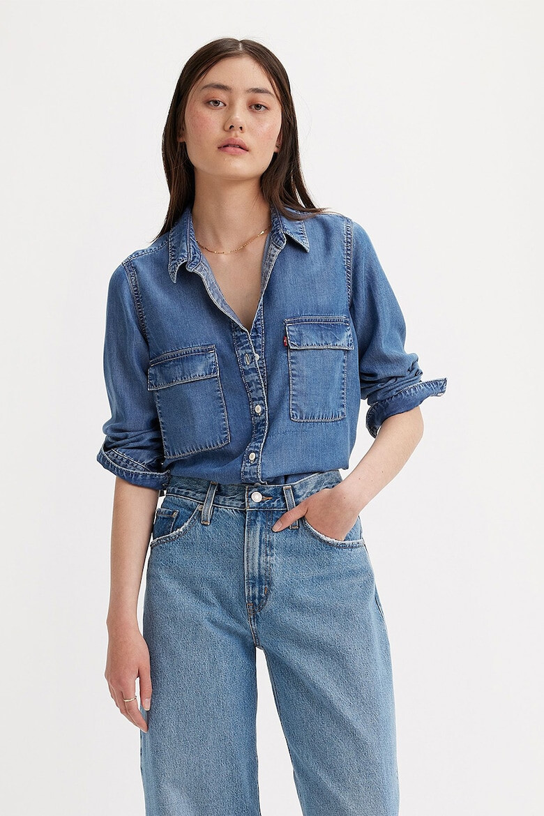 Levis Риза Doreen Utility с пришит джоб - Тъмносин - Pepit.bg